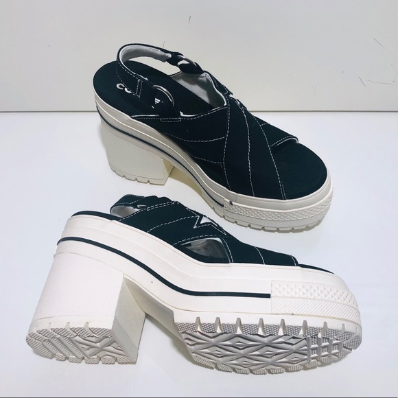 Converse One Star BoardwalkStrut Sandal Heel Black - Picture 4 of 8